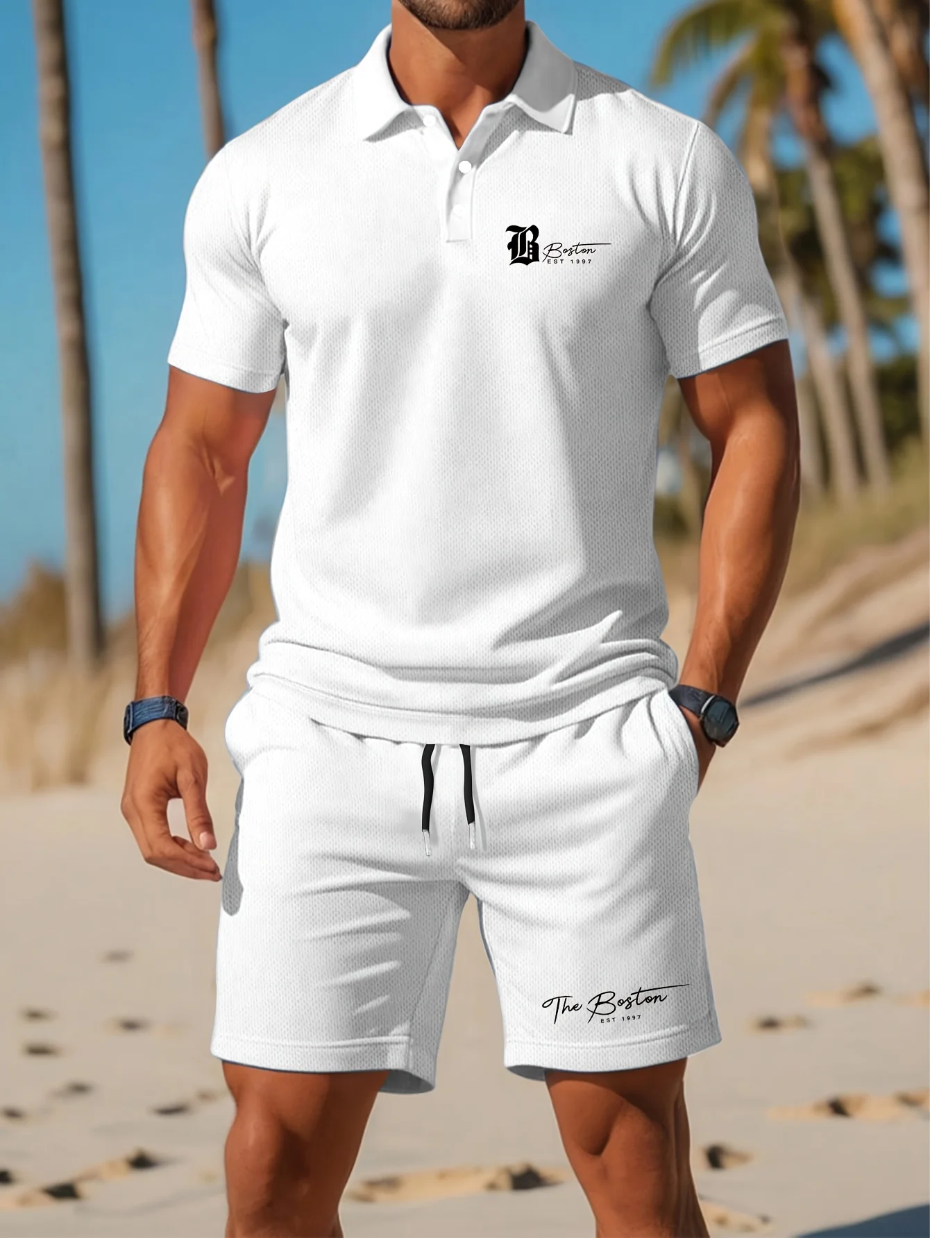 Quality Men'S Fashion - Summer New Men's Polo Shirt Set