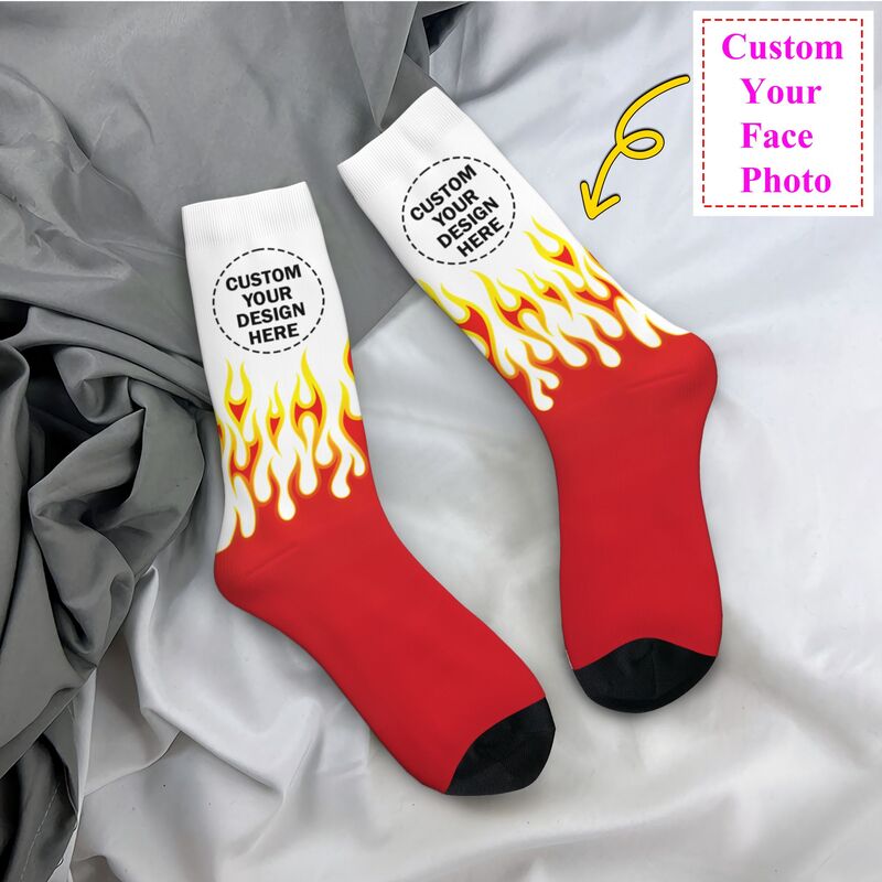 Men'S Fashion Logo - Personalize Custom Your Design Dress Socks