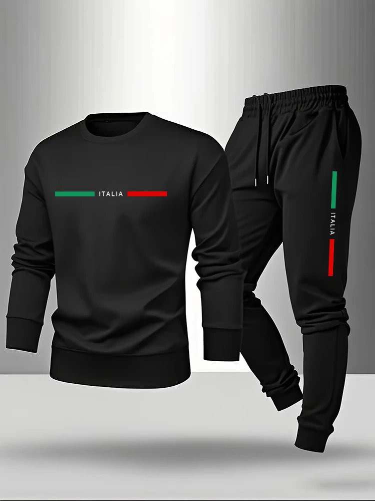 Men'S Fashion Outfits 2026 - Italy Fashion Men O-neck Hoodie and