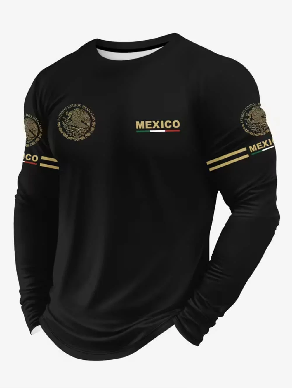 Quality Men'S Fashion - Men's Mexico Eagle Print T‑Shirt, Fashion