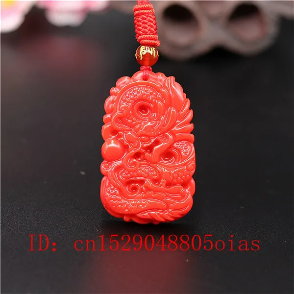 Men'S Fashion Tips - Natural Red Coral Jade Stone Dragon