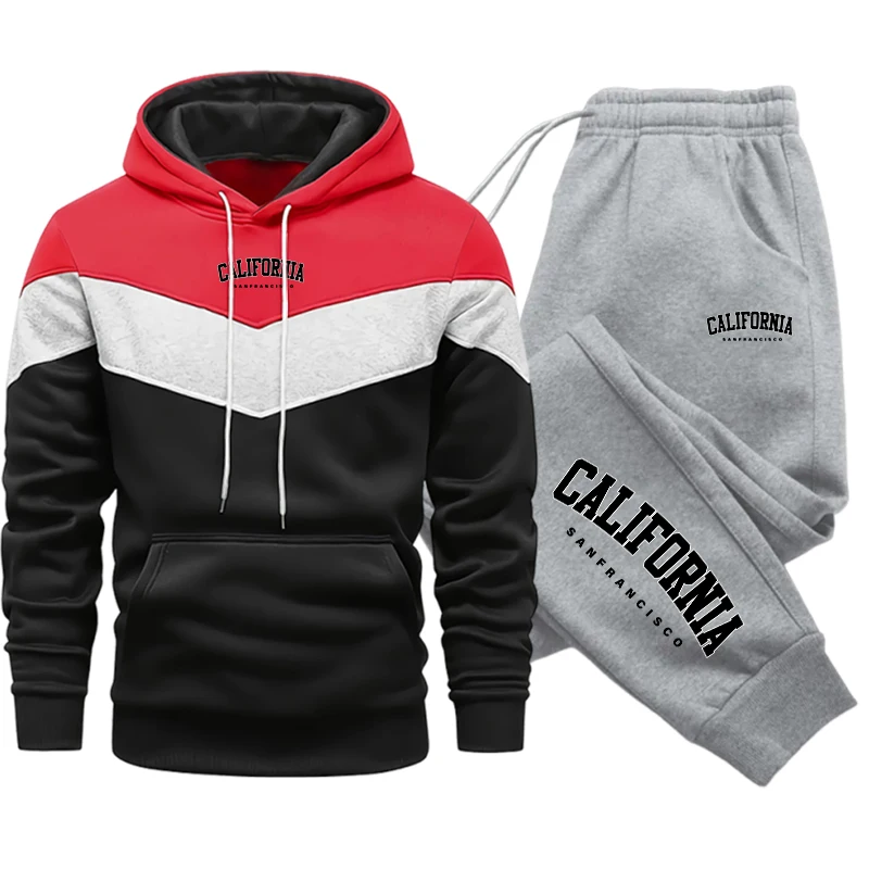 Quality Men'S Fashion - Fashion Men's Tracksuit Print Casual Hoodie