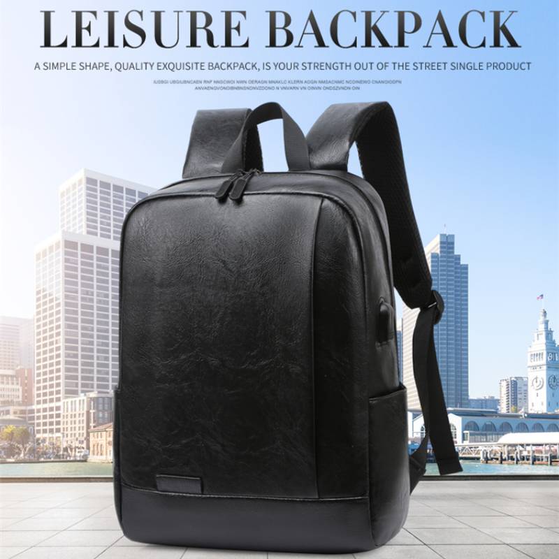 Mens Fashion Blog - Men Fashionable Backpack PU Leather Satchel