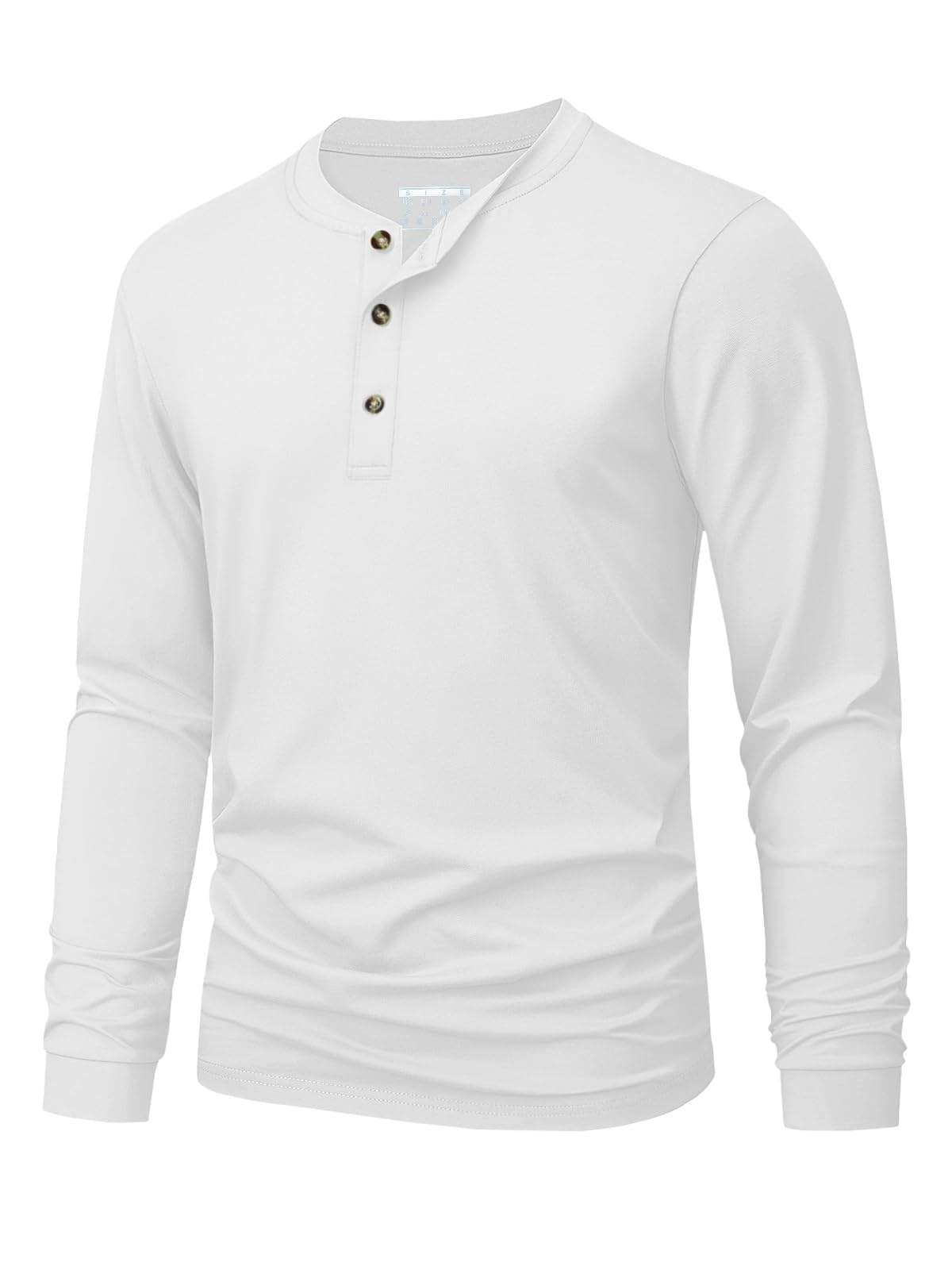 Quality Men'S Fashion - Men's Henley T-Shirt Simple Solid Color