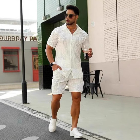 Men's 2 Piece Outfits Short Sl - Mens Fashion Casual Outfits ulasan dan harga