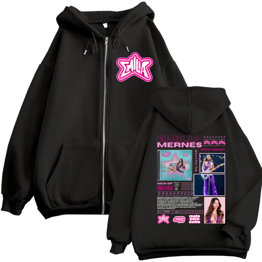 Emilia Mernes MP3 Album Merch  - Mens Fashion Zip Up Hoodies ulasan dan harga