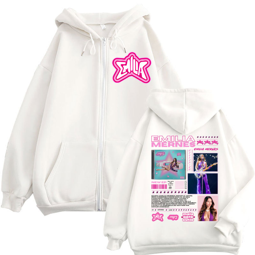 Emilia Mernes MP3 Album Merch  - Mens Fashion Zip Up Hoodies ulasan dan harga