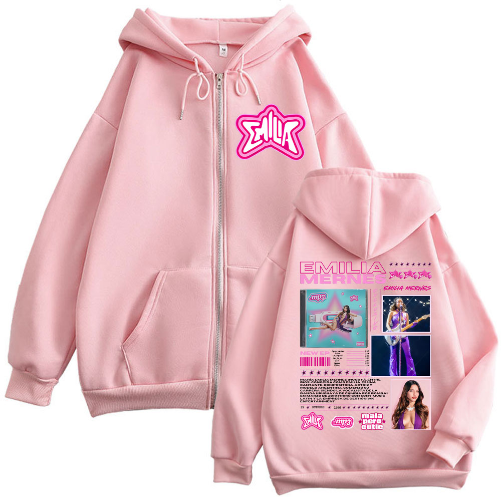 Emilia Mernes MP3 Album Merch  - Mens Fashion Zip Up Hoodies ulasan dan harga