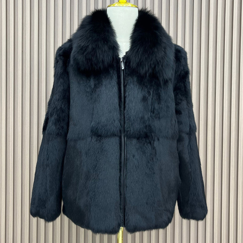 Real Genunie Natural Rabbit Fu - Men'S Fashion Zipper Jacket ulasan dan harga