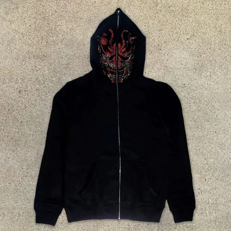 Women Men Y2K Fashion Hoodie L - Mens Fashion Zip Up Hoodies ulasan dan harga