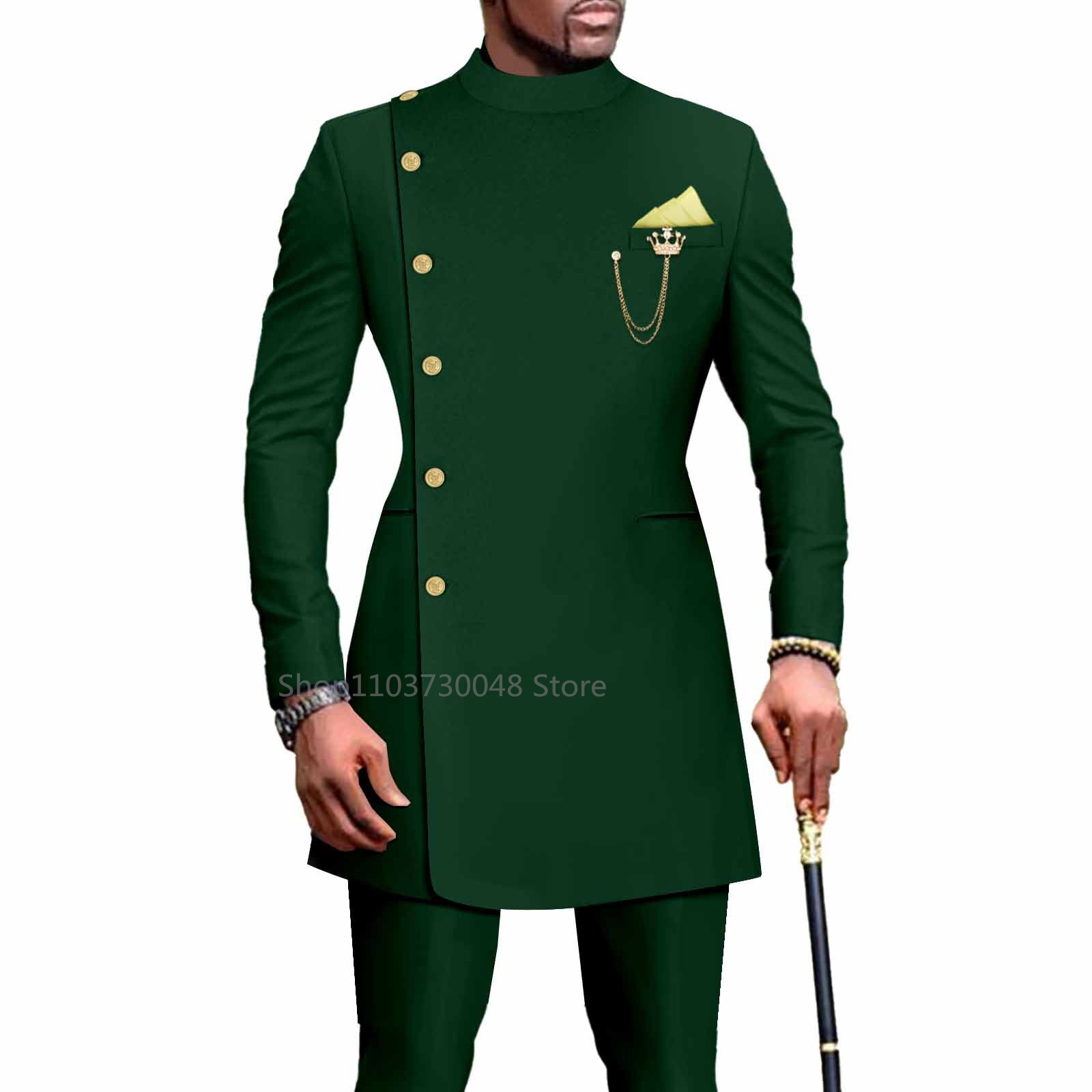 African Design Slim Fit 2 Piec - Slim Fit Blazer Men ulasan dan harga