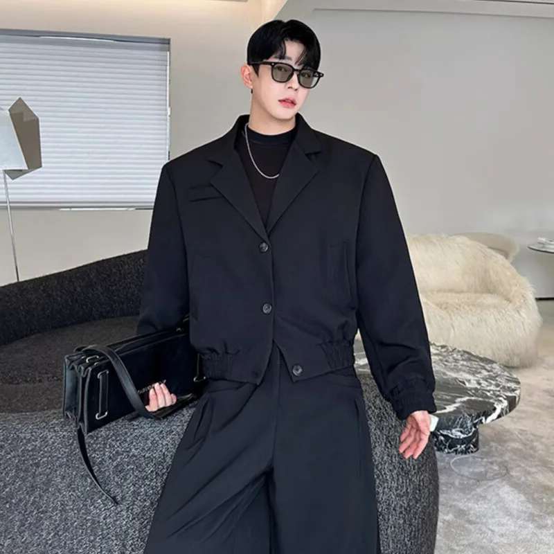 LUZHEN Spring Blazer Neck Casu - Men'S Fashion Zipper Jacket ulasan dan harga