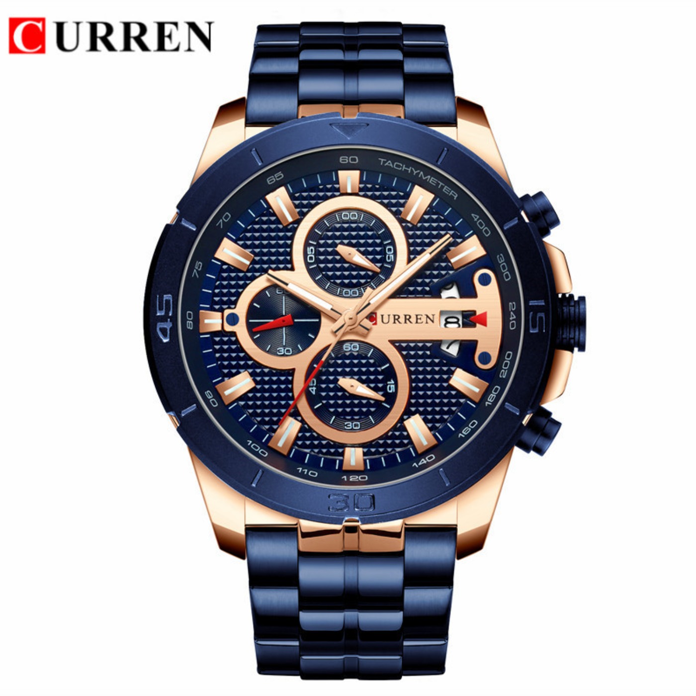 CURREN Watch Men Waterproof Ch - Men'S Fashion Luxury Brands ulasan dan harga