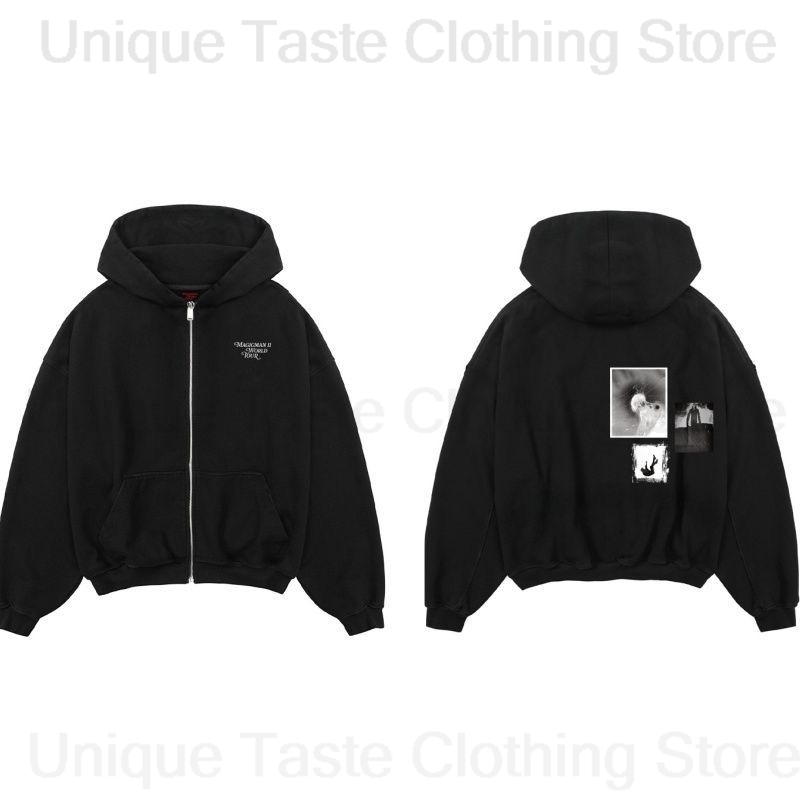 Jackson Wang MAGICMAN 2 Same Z - Mens Fashion Zip Up Hoodies ulasan dan harga