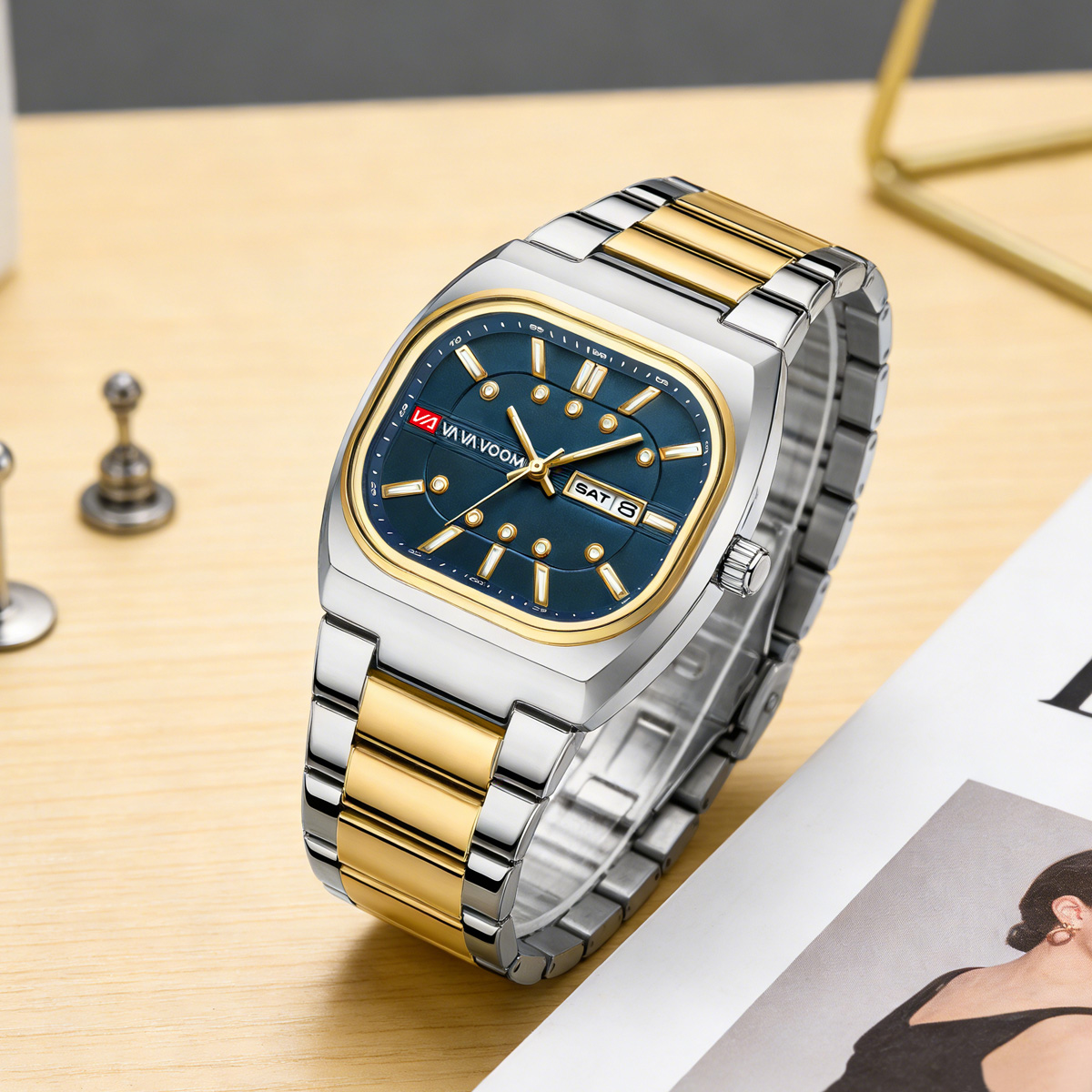 Square New Unique Design Steel - Mens Fashion Watch ulasan dan harga