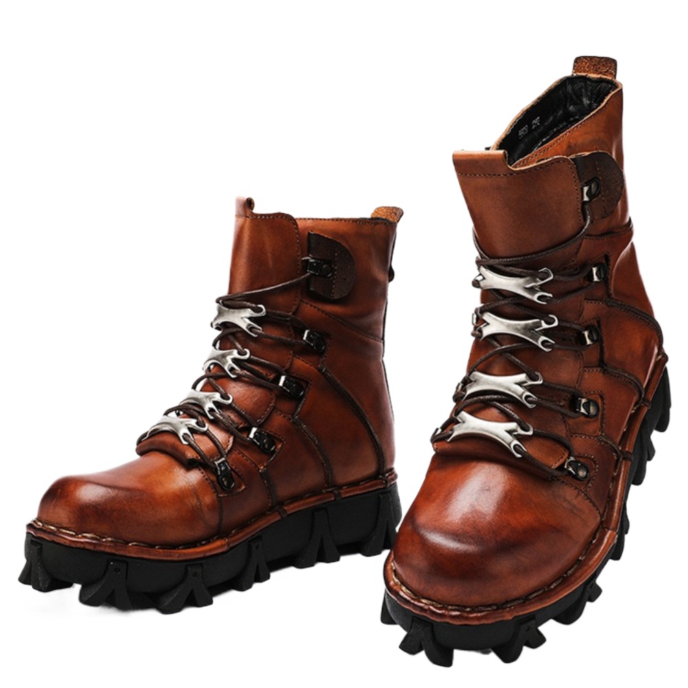 Fashion Men's Cowhide Genuine  - Men'S Fashion Hiking Boots ulasan dan harga