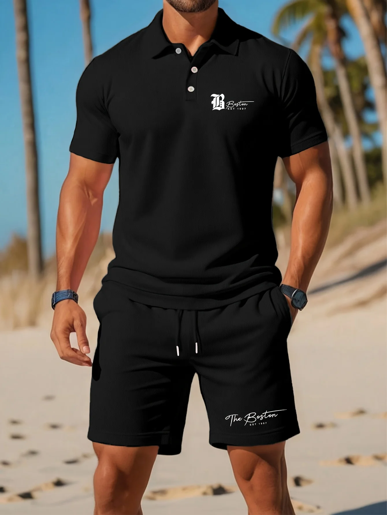 Summer New Men's Polo Shirt Se - Quality Men'S Fashion ulasan dan harga