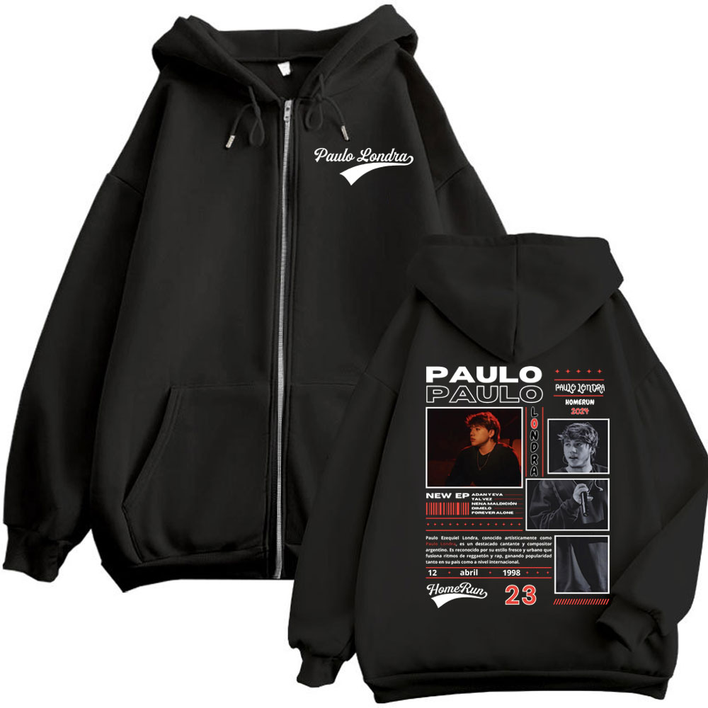 Rapper Paulo Londra Homerun Al - Mens Fashion Zip Up Hoodies ulasan dan harga