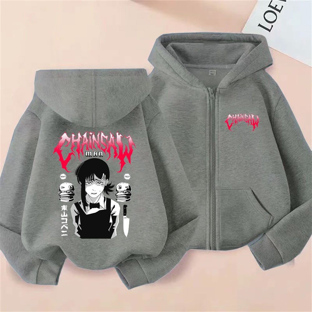 Custom Custom Anime Chainsaw M - Mens Fashion Zip Up Hoodies ulasan dan harga