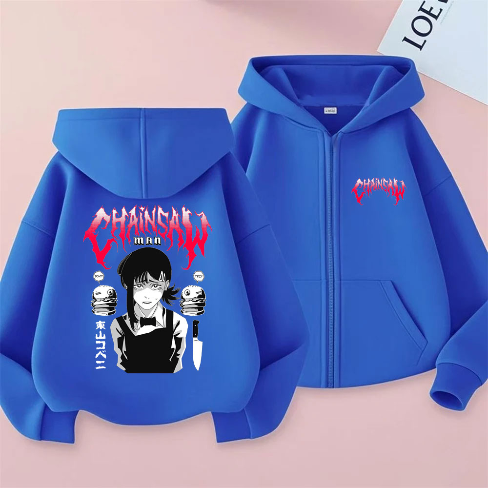 Custom Custom Anime Chainsaw M - Mens Fashion Zip Up Hoodies ulasan dan harga