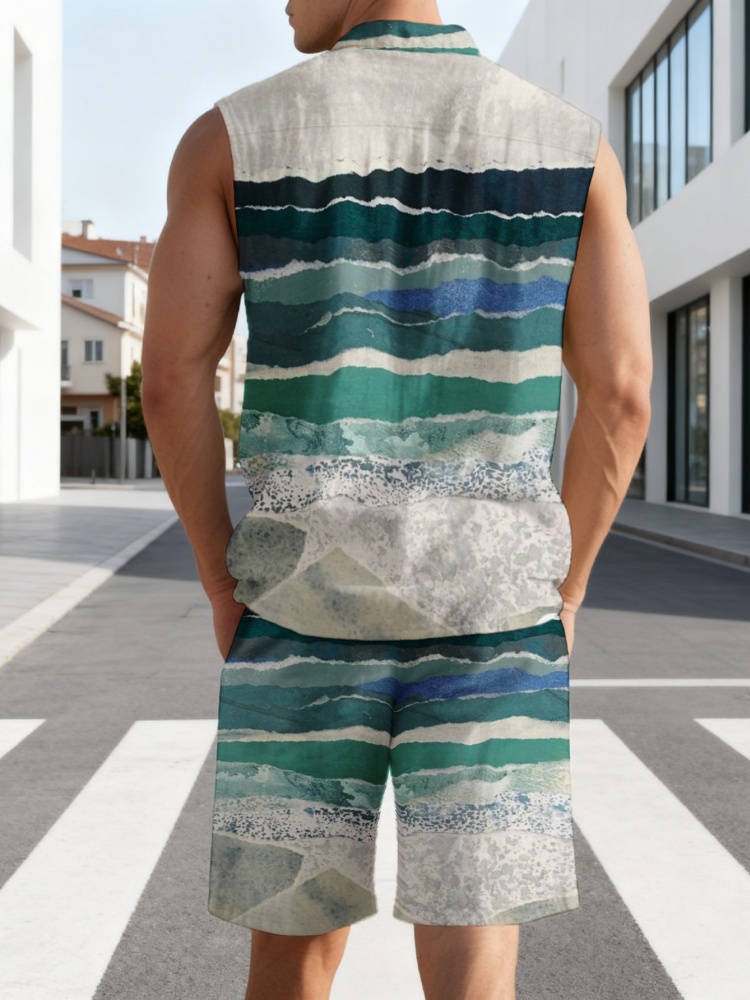 Fashion Summer Men's 2Pcs Set  - Men'S Fashion Outfits 2026 ulasan dan harga