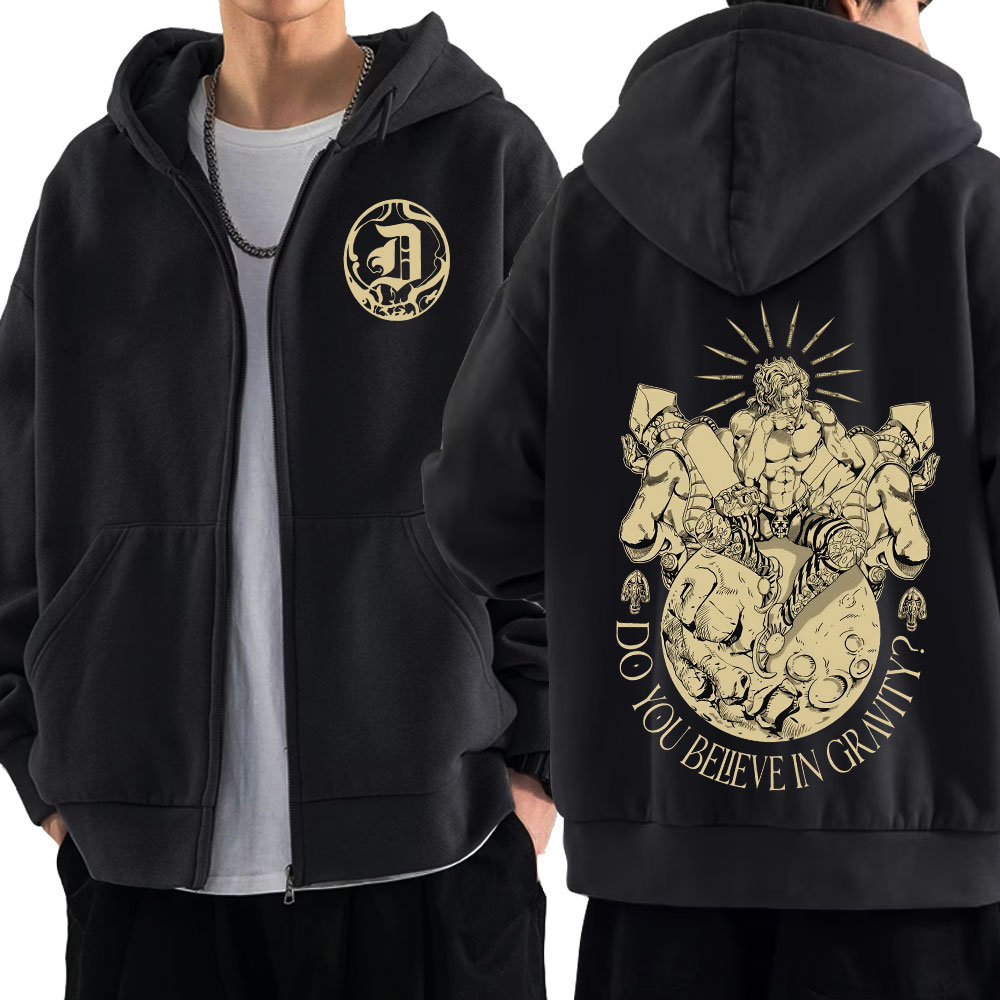 Anime Jojo Bizarre Adventure Z - Mens Fashion Zip Up Hoodies ulasan dan harga