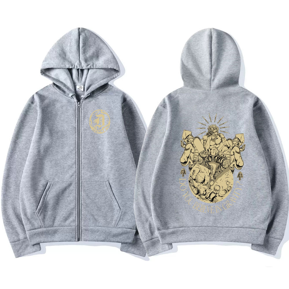 Anime Jojo Bizarre Adventure Z - Mens Fashion Zip Up Hoodies ulasan dan harga