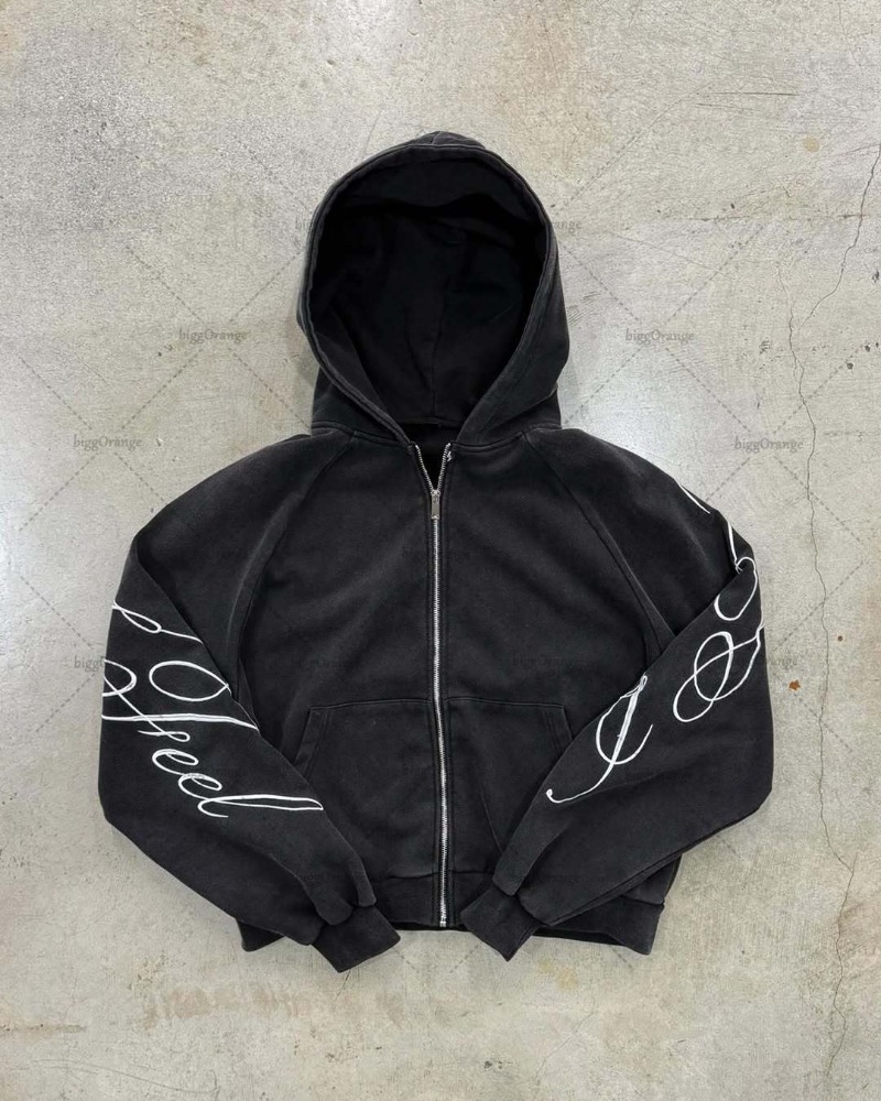 Y2K harajuku Gothic Letter Pri - Mens Fashion Zip Up Hoodies ulasan dan harga