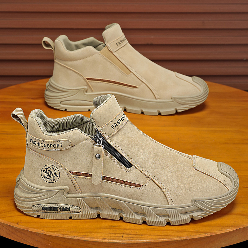 Men's Casual Zipper Closed Sho - Men'S Fashion Hiking Boots ulasan dan harga