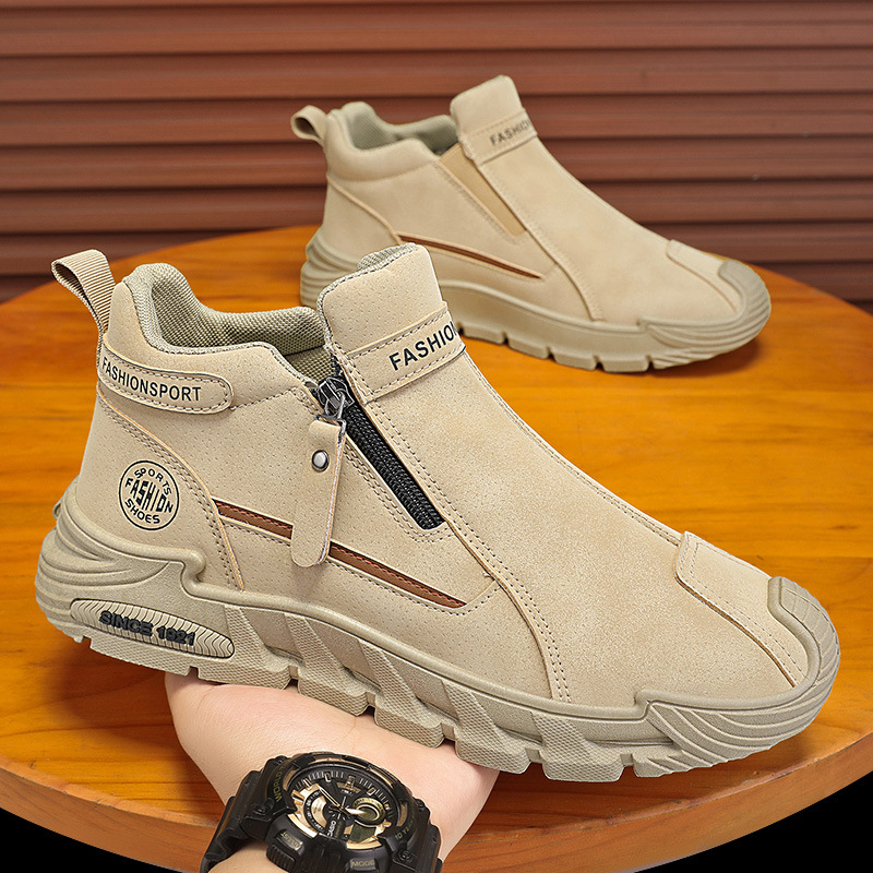 Men's Casual Zipper Closed Sho - Men'S Fashion Hiking Boots ulasan dan harga