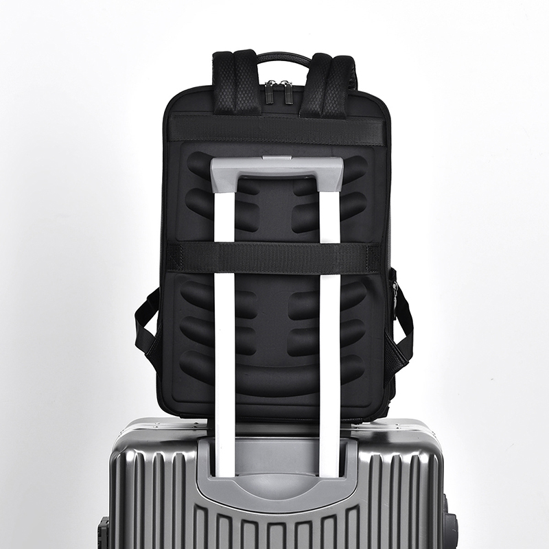 PU Leather Men's Backpack USB  - Mens Fashion Blog ulasan dan harga
