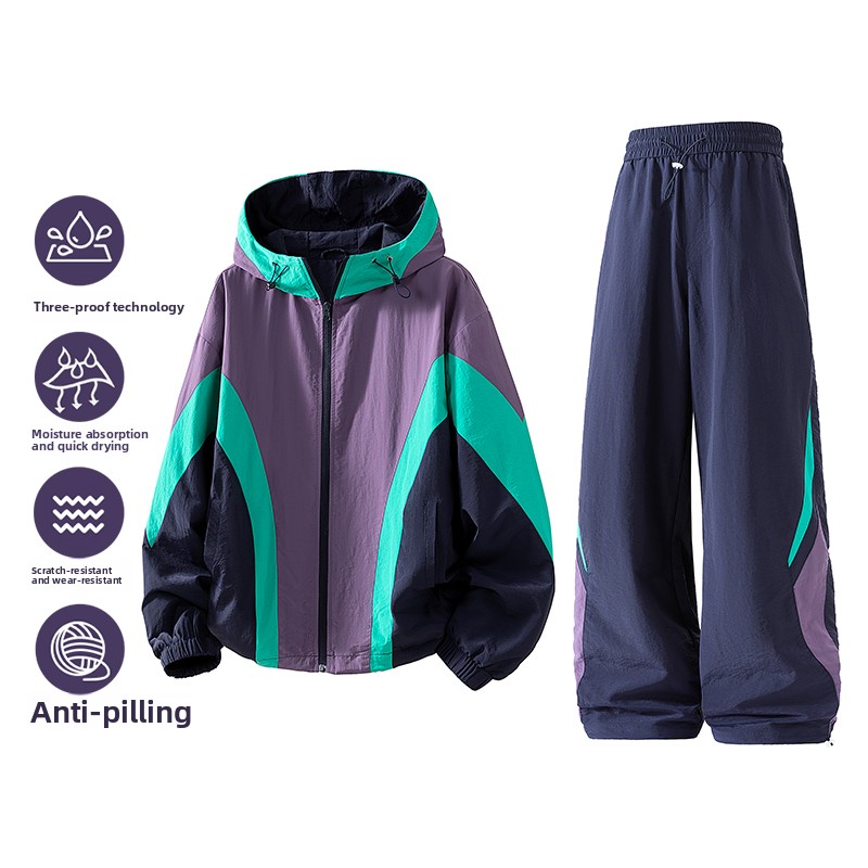 New two-piece men's spring-aut - Men'S Fashion Zipper Jacket ulasan dan harga