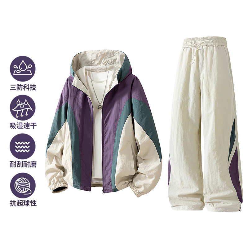 New two-piece men's spring-aut - Men'S Fashion Zipper Jacket ulasan dan harga