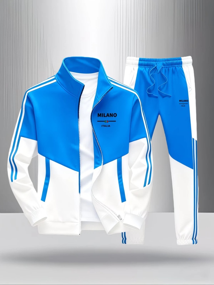 Men 2 Piece Tracksuit Fashion  - Men'S Fashion Zipper Jacket ulasan dan harga