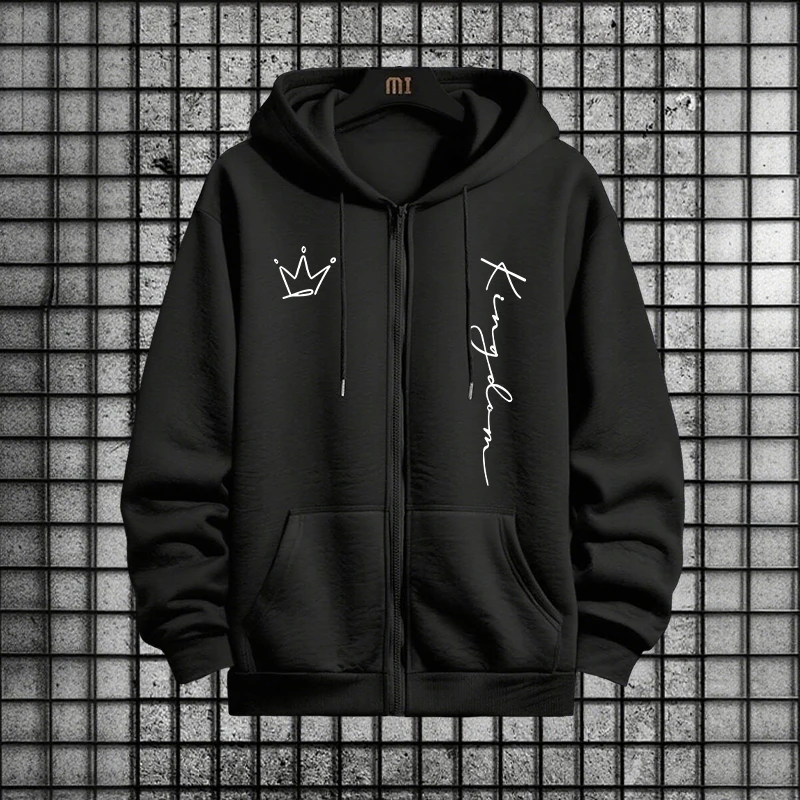 King Letter Print Hoodie and S - Quality Men'S Fashion ulasan dan harga