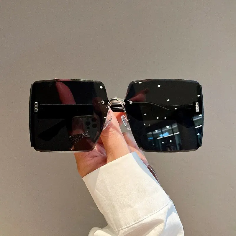New Square Frameless Retro Sun - Men'S Fashion Luxury Brands ulasan dan harga