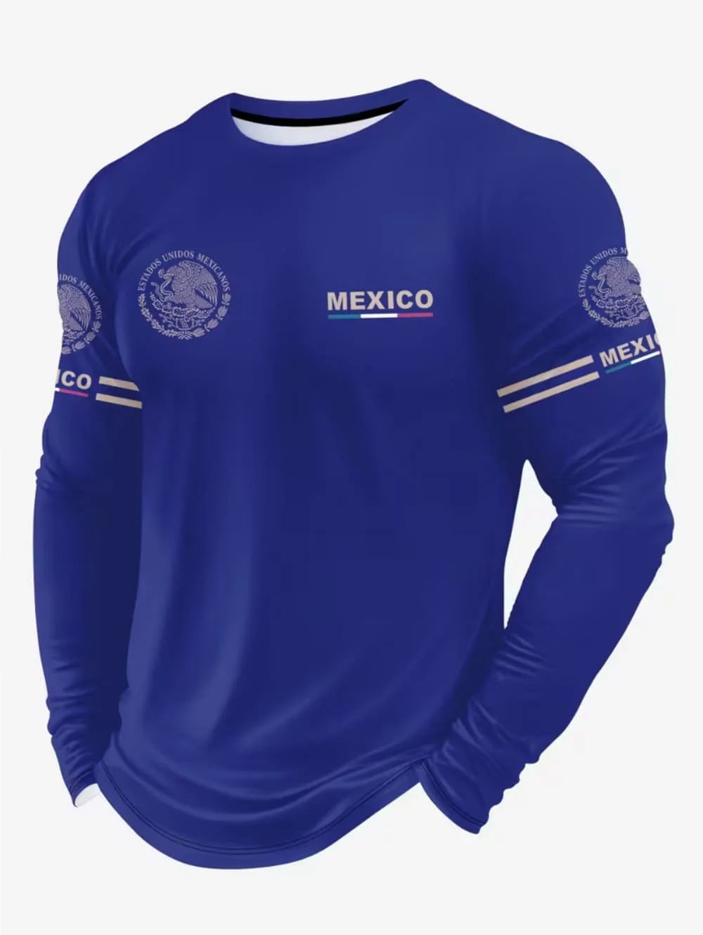 Men's Mexico Eagle Print T‑Shi - Quality Men'S Fashion ulasan dan harga