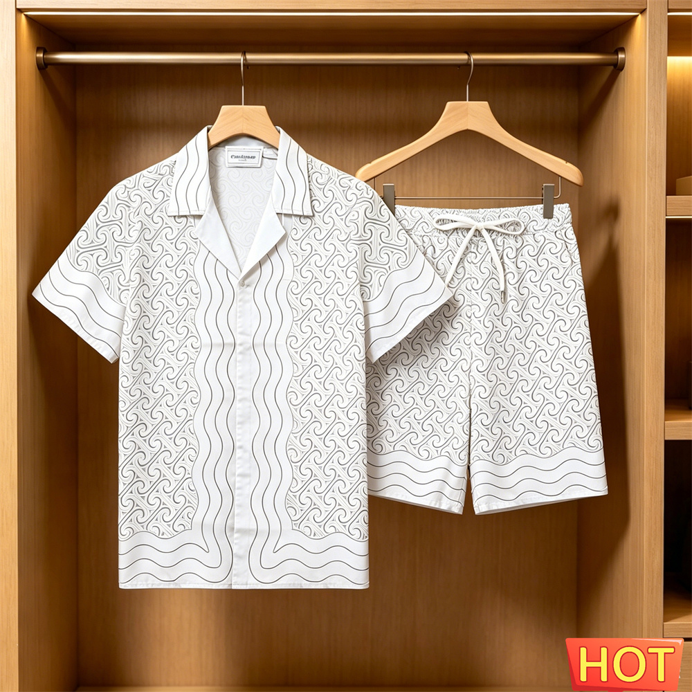 Summer Men's Shirt Sets Casual - Quality Men'S Fashion ulasan dan harga