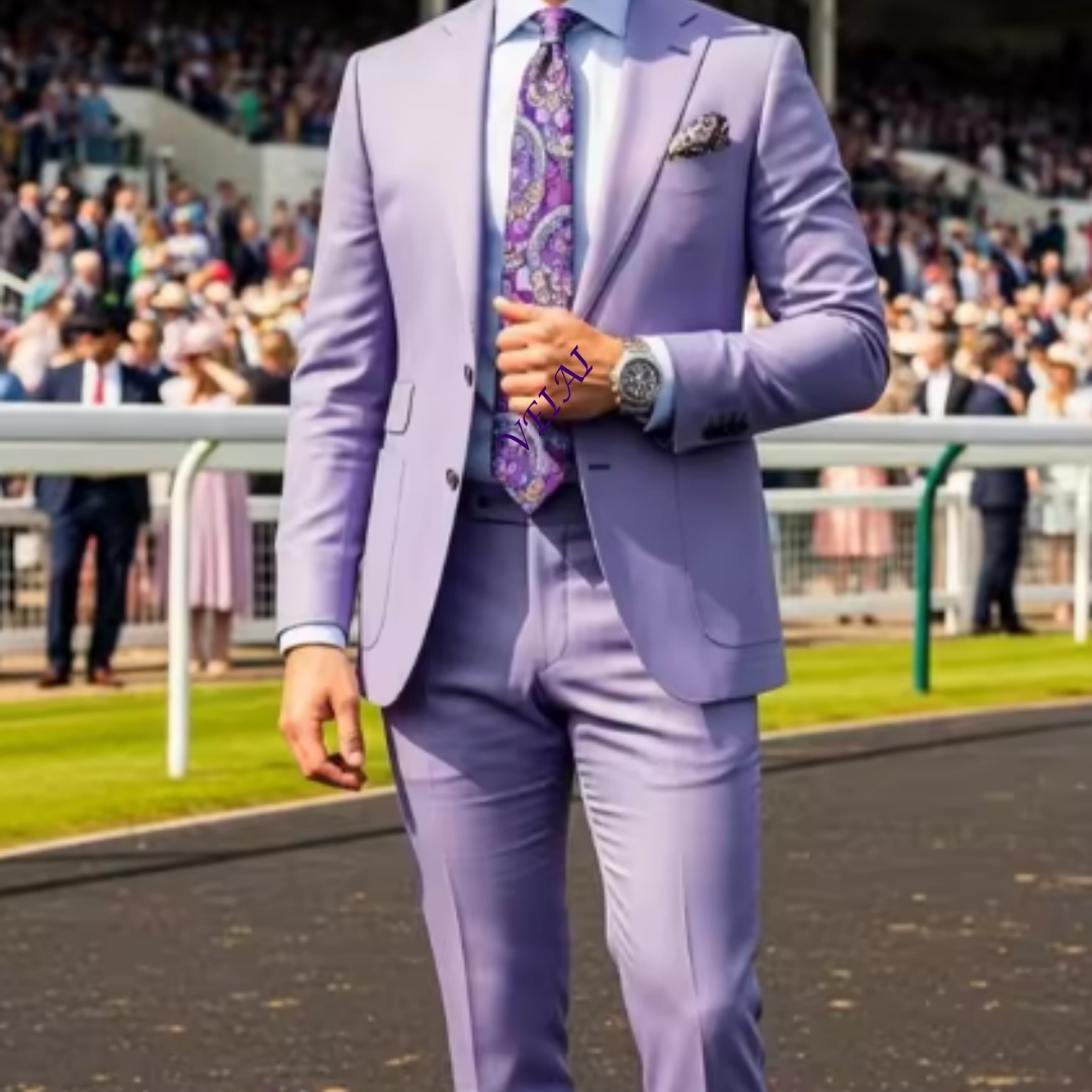 CustomizedMen Light Lavender 2 - Slim Fit Blazer Men ulasan dan harga