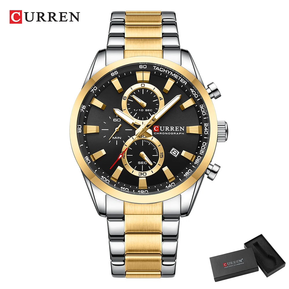 CURREN Casual Quartz Chrono Sp - Mens Fashion Watch ulasan dan harga