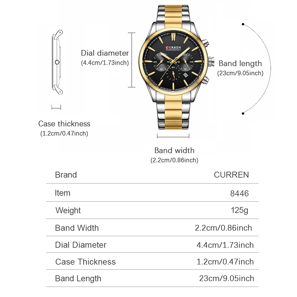 CURREN Casual Quartz Chrono Sp - Mens Fashion Watch ulasan dan harga