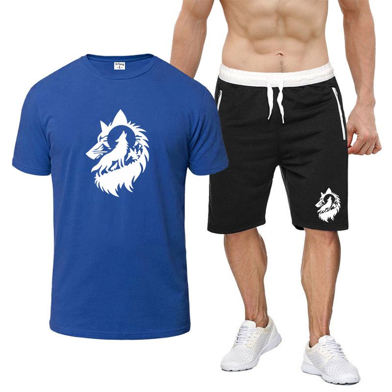 2026 Wolf Moon Logo Print Summ - Men'S Fashion Logo ulasan dan harga