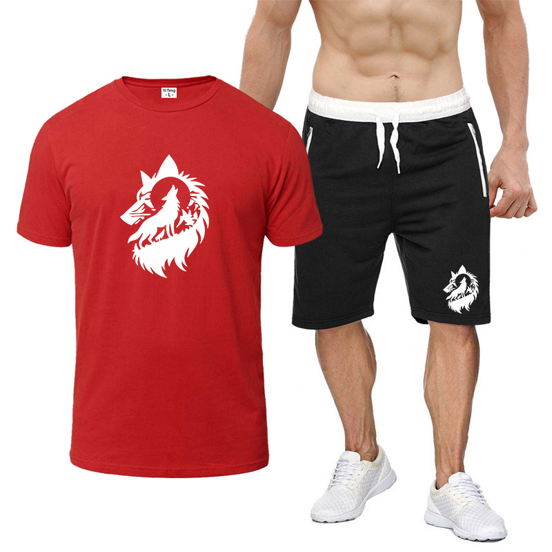 2026 Wolf Moon Logo Print Summ - Men'S Fashion Logo ulasan dan harga