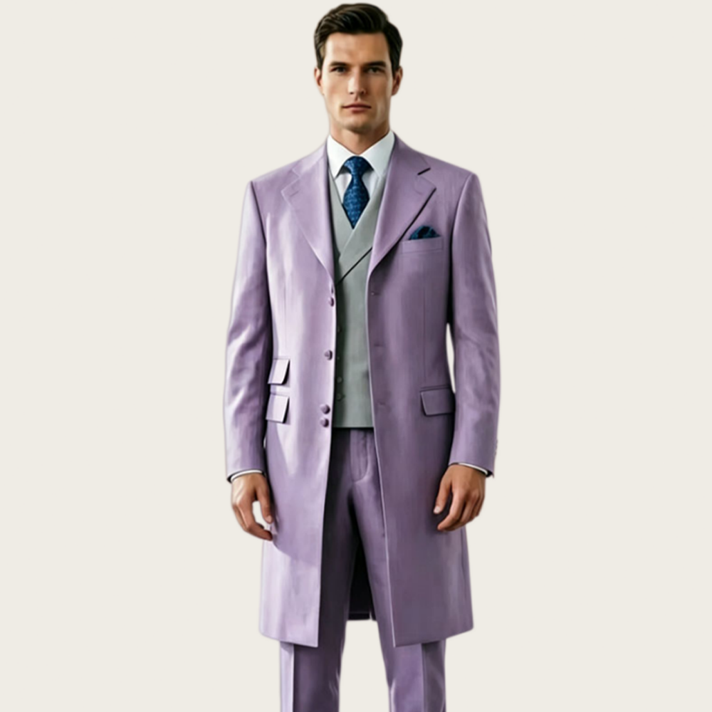 High Quality Long Men's Suits  - Slim Fit Blazer Men ulasan dan harga