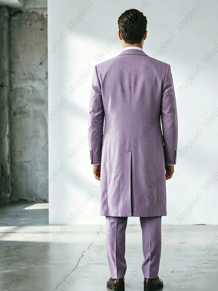 High Quality Long Men's Suits  - Slim Fit Blazer Men ulasan dan harga