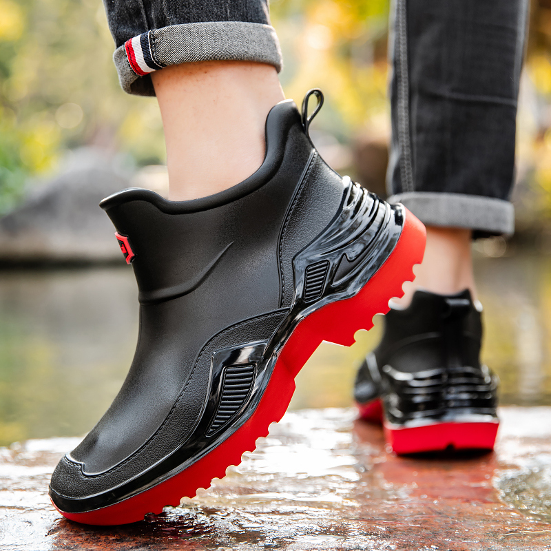 Unisex Rain Shoes Outdoor Non- - Men'S Fashion Hiking Boots ulasan dan harga