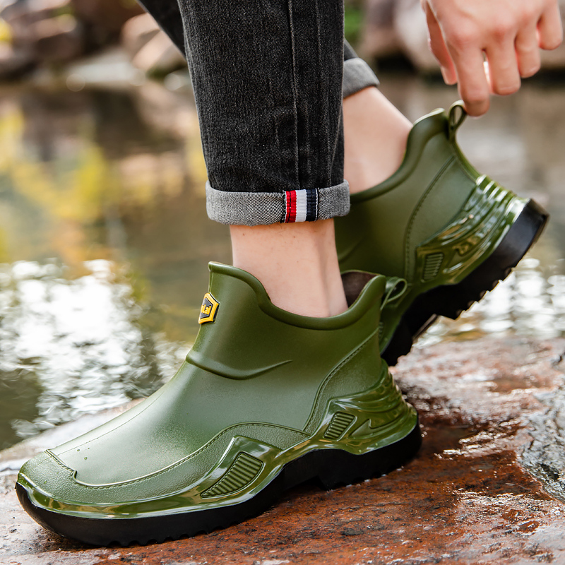 Unisex Rain Shoes Outdoor Non- - Men'S Fashion Hiking Boots ulasan dan harga
