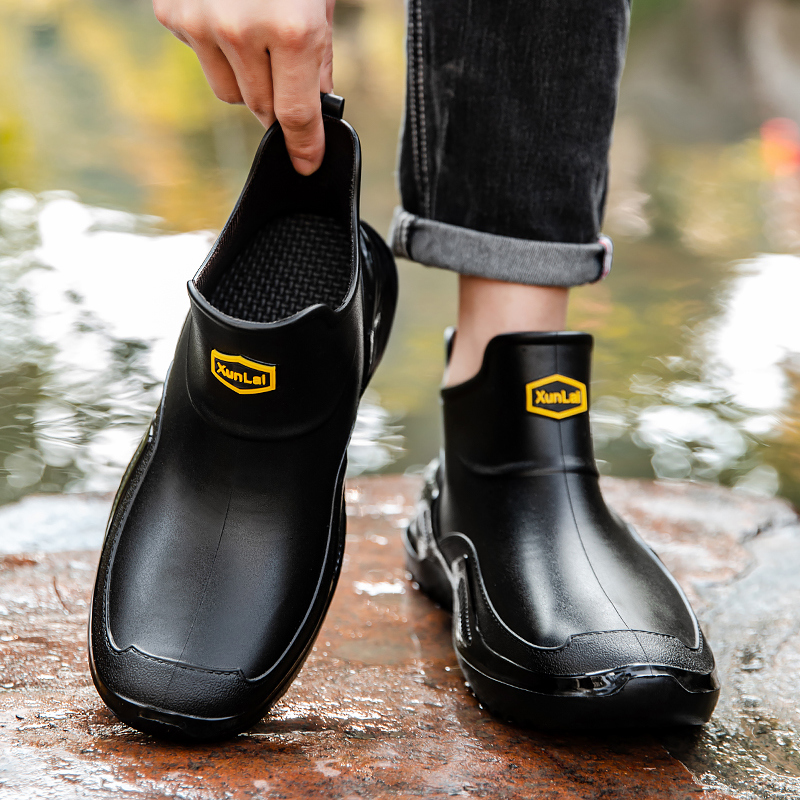 Unisex Rain Shoes Outdoor Non- - Men'S Fashion Hiking Boots ulasan dan harga