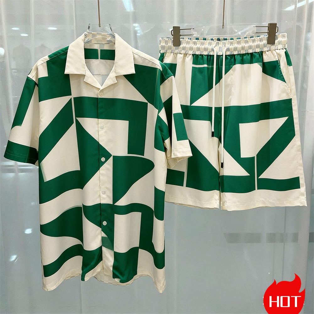 Fashion Summer Mens Shirt Suit - Men'S Fashion Y2K ulasan dan harga