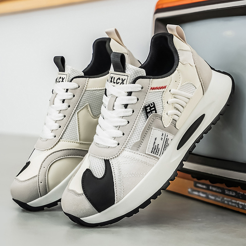 Men's Korean-Style Trendy Whit - Men'S Fashion Hiking Boots ulasan dan harga